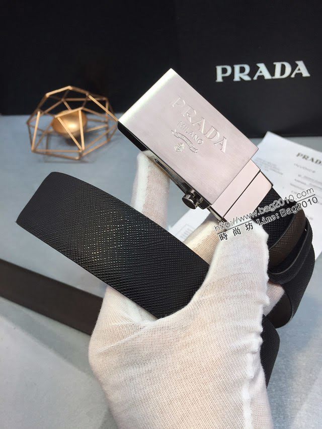 PRADA男士皮帶 普拉達經典Prada標識雙面穿腰帶  jjp2058